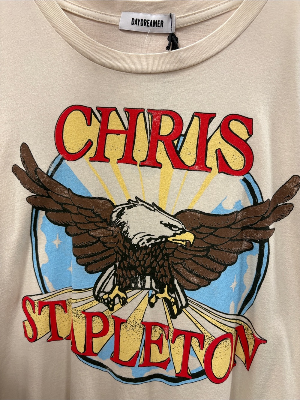 Daydreamer Beige Chris Stapleton Eagle Graphic Tee